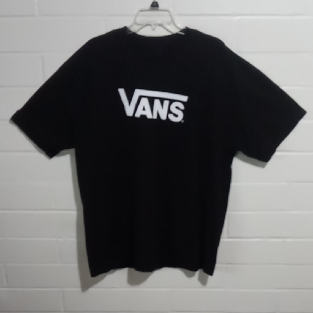 Vans Classic Black and White Logo Tee